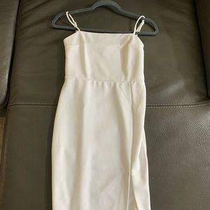 Express midi white dress
